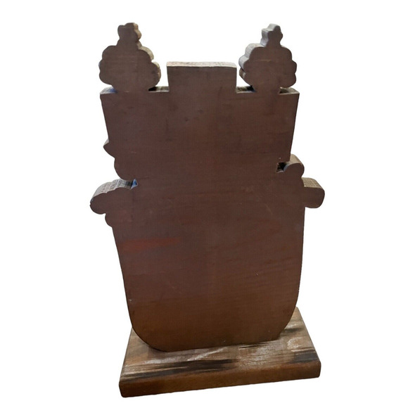 NOAH'S ARK Noah & Co Standing Plaque Wood Picture Folk Retro Country 11.5 x. 6.5 - Picture 4 of 6